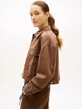 Tommy Jeans -vaatevärjätty kangastakki