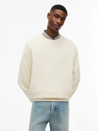 Tommy Jeans -vohvelikuvioinen collegepaita