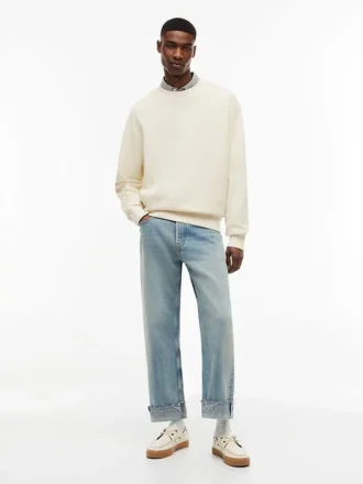Tommy Jeans -vohvelikuvioinen collegepaita