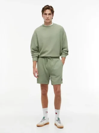 Tommy Jeans -vohvelikuvioiset rantashortsit
