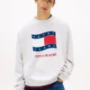 Tommy Jeans Wavy Flag Logo -huppari Tommy Jeans Wavy Flag Logo -huppari