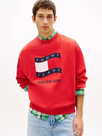 Tommy Jeans Wavy Flag Logo -huppari