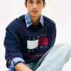 Tommy Jeans Wavy Flag Logo -huppari Tommy Jeans Wavy Flag Logo -huppari