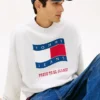 Tommy Jeans Wavy Flag Logo -huppari Tommy Jeans Wavy Flag Logo -huppari