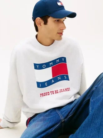 Tommy Jeans Wavy Flag Logo -huppari
