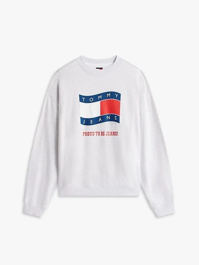 Tommy Jeans Wavy Flag Logo -huppari Tommy Jeans Wavy Flag Logo -huppari