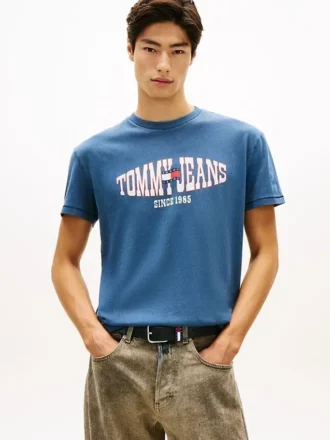 Tommy Jeans Wavy Flag Logo T-paita