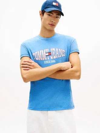 Tommy Jeans Wavy Flag Logo T-paita