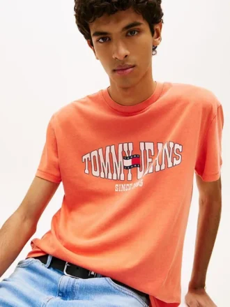 Tommy Jeans Wavy Flag Logo T-paita