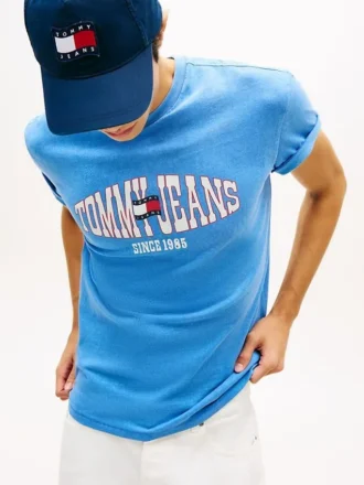 Tommy Jeans Wavy Flag Logo T-paita