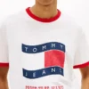 Tommy Jeans Wavy Flag Ringer -T-paita Tommy Jeans Wavy Flag Ringer -T-paita