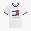 Tommy Jeans Wavy Flag Ringer T-paita
