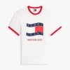 Tommy Jeans Wavy Flag Ringer -T-paita Tommy Jeans Wavy Flag Ringer -T-paita