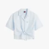 Tommy Jeansin edestä solmittava pellavaseospaita Tommy Jeansin edestä solmittava pellavaseospaita