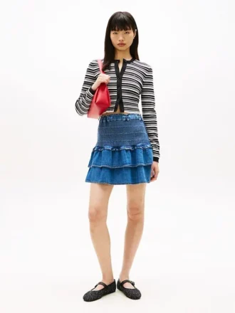 Tommy Jeansin kerroksellinen chambray-minihame