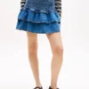 Tommy Jeansin kerroksellinen chambray-minihame Tommy Jeansin kerroksellinen chambray-minihame