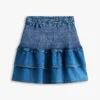 Tommy Jeansin kerroksellinen chambray-minihame Tommy Jeansin kerroksellinen chambray-minihame