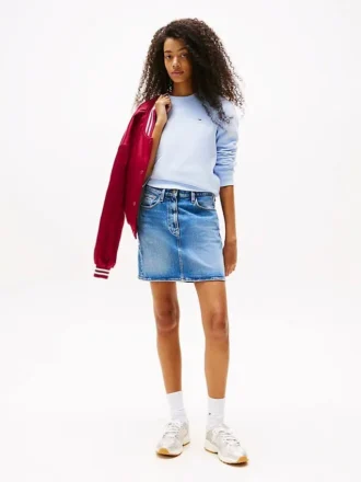 Tommy Jeansin korkeavyötäröinen denim-minihame