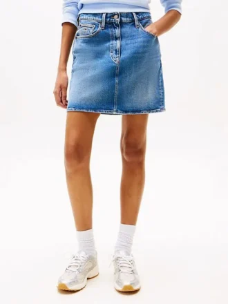Tommy Jeansin korkeavyötäröinen denim-minihame