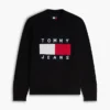 Tommy Jeansin lippulogolla varustettu pyöreäkaulainen villapaita Tommy Jeansin lippulogolla varustettu pyöreäkaulainen villapaita