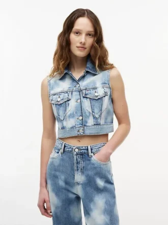 Tommy Jeansin lyhyt denim-liivi