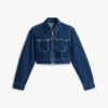 Tommy Jeansin lyhyt denim-vetoketjujakku Tommy Jeansin lyhyt denim-vetoketjujakku