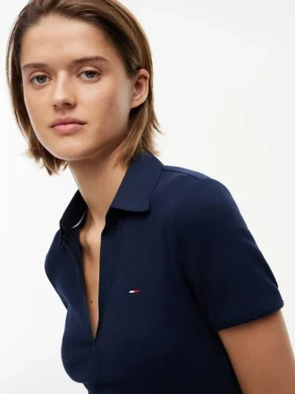Tommy Jeansin Mixed-Media Polo -minimekko