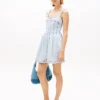 Tommy Jeansin pliseerattu denim-minimekko