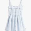 Tommy Jeansin pliseerattu denim-minimekko