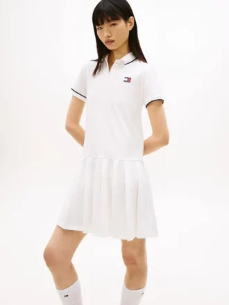 Tommy Jeansin pliseerattu polo-minimekko