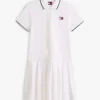 Tommy Jeansin pliseerattu polo-minimekko
