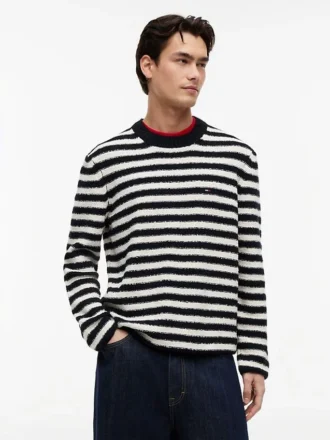 Tommy Jeansin raidallinen bouclé-neule