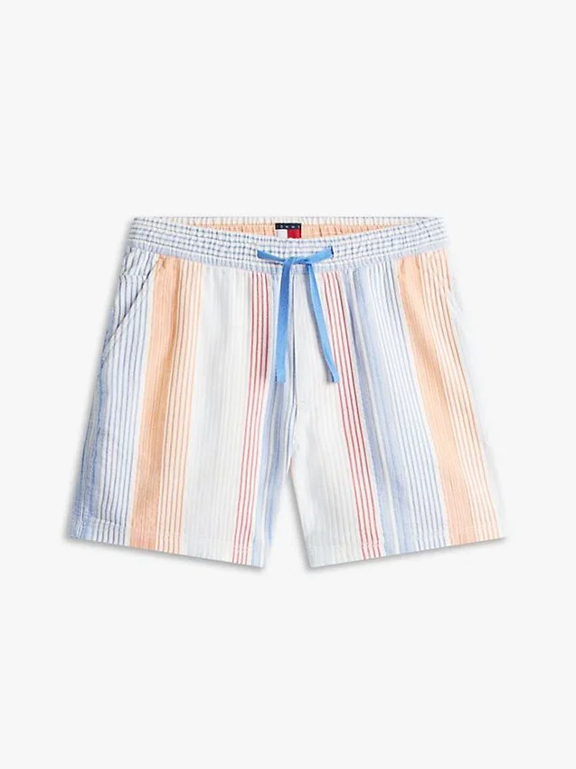 Tommy Jeansin raidalliset Dobby-shortsit Tommy Jeansin raidalliset Dobby-shortsit