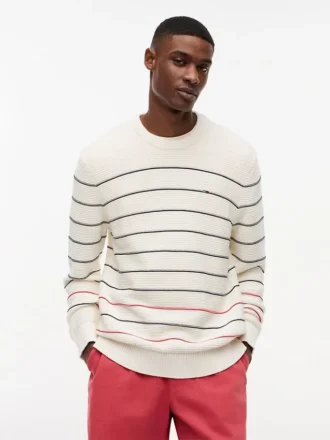 Tommy Jeansin slim fit -raita-neule