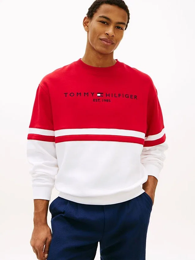 Tommy Logo Colorblock -huppari Tommy Logo Colorblock -huppari