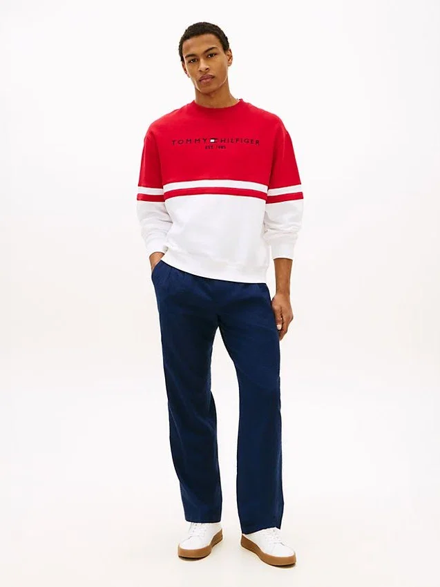 Tommy Logo Colorblock -huppari Tommy Logo Colorblock -huppari