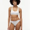 Tommy-logolla varustettu vuoriton bralette Tommy-logolla varustettu vuoriton bralette