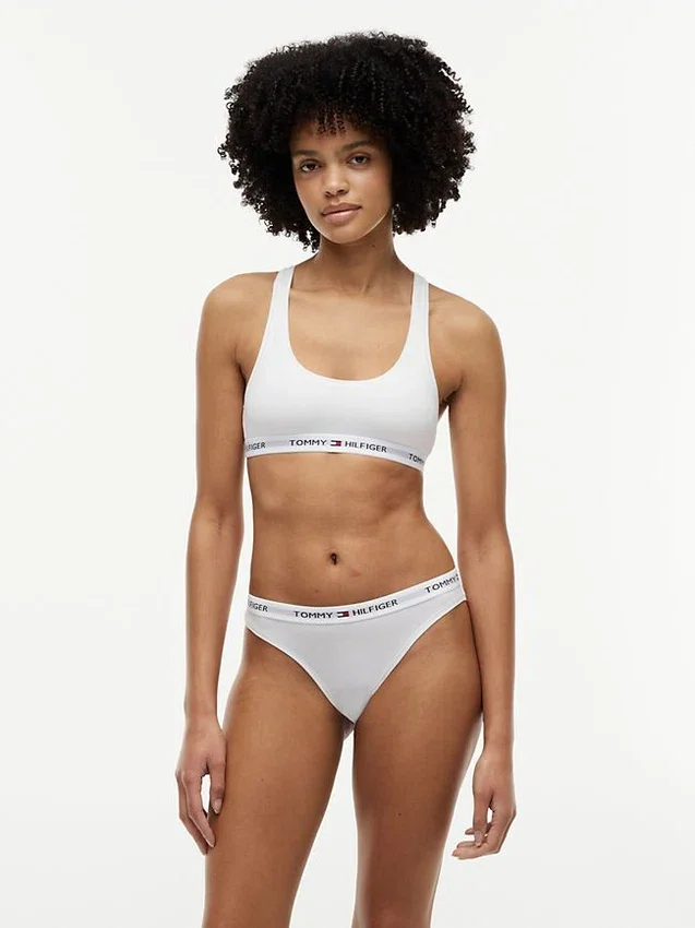 Tommy-logolla varustettu vuoriton bralette Tommy-logolla varustettu vuoriton bralette