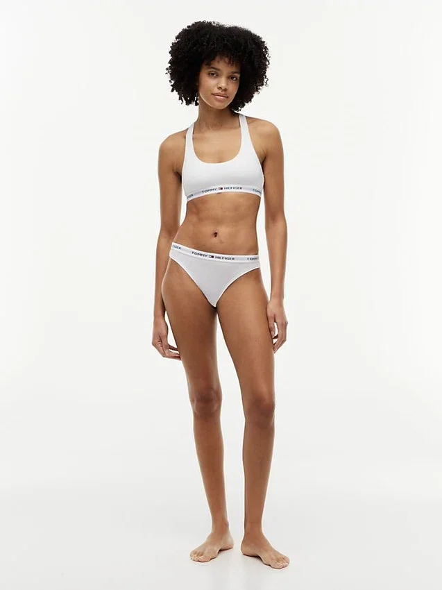 Tommy-logolla varustettu vuoriton bralette Tommy-logolla varustettu vuoriton bralette