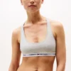 Tommy-logolla varustettu vuoriton bralette Tommy-logolla varustettu vuoriton bralette
