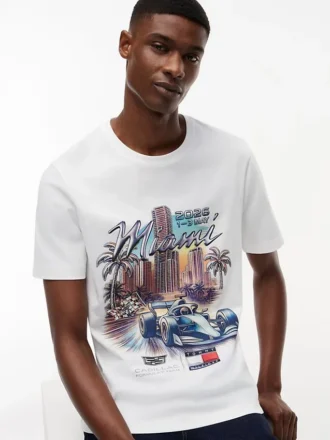 Tommy x Cadillac F1® Team Miami -T-paita Tommy x Cadillac F1® Team Miami -T-paita
