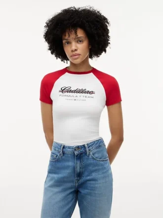 Tommy x Cadillac F1® Team Raglan T-paita