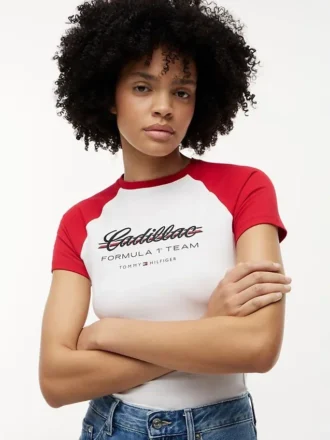Tommy x Cadillac F1® Team Raglan T-paita