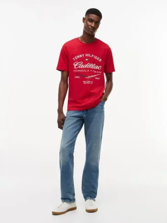 Tommy x Cadillac F1® Team Retro Chevron -T-paita