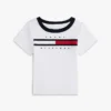 Vauvojen Flag Stripe Logo Ringer T-paita