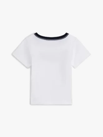 Vauvojen Flag Stripe Logo Ringer T-paita