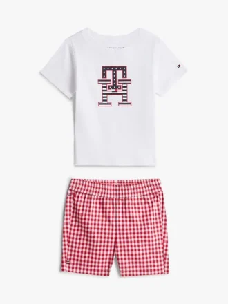 Vauvojen monogrammipaita ja Shortsit