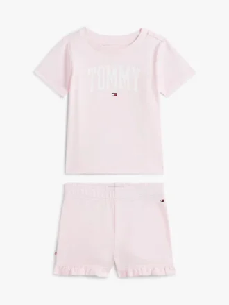 Vauvojen Tommy-logopaita ja shortsit Vauvojen Tommy-logopaita ja shortsit