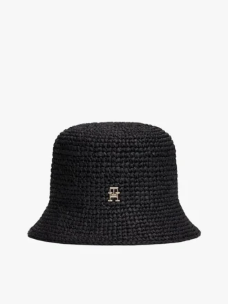 Virkattu raffia-bucket-hatu Virkattu raffia-bucket-hatu