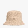 Virkattu raffia-bucket-hatu Virkattu raffia-bucket-hatu